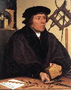 HOLBEIN, Hans the Younger Portrait of Nikolaus Kratzer gw oil